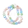 Electroplate Opaque Glass Beads Strands EGLA-G039-05A-01A-2
