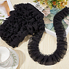 5M Double-Layer Pleated Polyester Chiffon Lace Trim OCOR-GF0006-69A-6