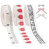 3 Rolls 3 Styles Cotton Ribbons SRIB-PH0001-93-1