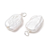 Natural Baroque Keshi Pearl Pendants PALLOY-JF05236-02-3