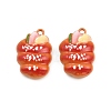 Baking Paint Zinc Alloy Pendants AL-CBA032C-03A-1