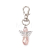 2Pcs Angel Glass Beads Pendant Decoration HJEW-JM02652-02-4