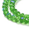 Electroplate Glass Beads Strands EGLA-A034-T1mm-L08-3