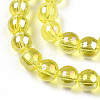 Electroplate Transparent Glass Beads Strands LS-GLAA-T032-T10mm-AB12-2