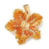 Brass Micro Pave Clear Cubic Zirconia Pendant Cabochon Settings KK-G556-12G-1