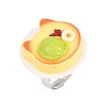 Afternoon Tea Resin & Plastic Adjustable Finger Rings for Women RJEW-K317-01F-2