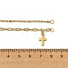304 Stainless Steel Cable Chain & Paperclip Chain Necklace Making AJEW-JB01637-3