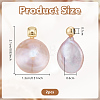 Natural Freshwater Pearl Pendants PEAR-WH0011-002B-G-2