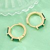 Brass Micro Pave Cubic Zirconia Hoop Earrings KK-CBA8324-12G-02-2