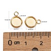 304 Stainless Steel Pendant Cabochon Settings STAS-Z030-01E-G-5