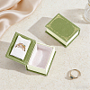 Velvet Ring Storage Boxes CON-WH0100-45-4