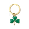 Clover Alloy Enamel Pendant Keychain KEYC-JKC01132-2