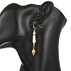 304 Stainless Steel with Natural Mixed Pearl Beads Strands Dangle Earrings EJEW-JE07417-2
