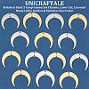 Unicraftale 20Pcs 2 Colors 201 Stainless Steel 2-Loop Connector Charms STAS-UN0055-20-5