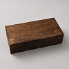 Wooden Packing Boxes with Hinged Lid and Clasps OBOX-WH0001-13-1