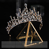 Alloy Rhinestone Crown Hair Bands for Girls Women Wedding Party Decoration HULI-PW0002-008A-1