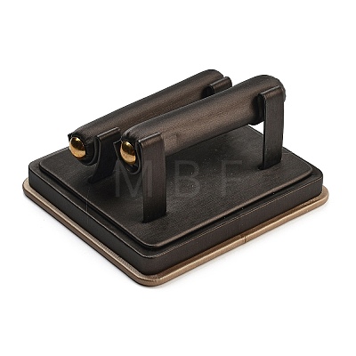 2 T-Bar Imitation Leather Ring Display Rack RDIS-A003-01A-1