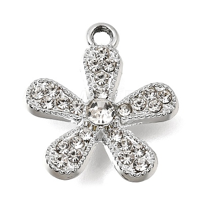 UV Plating Alloy Crystal Rhinestone Pendants RB-CBAD37D-14P-1
