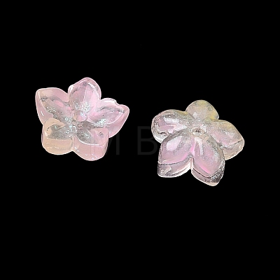 Dyed & Heated Glass Bead Caps GLAA-Z019-02J-1