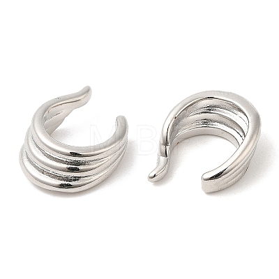 Rack Plating Brass Cuff Earrings EJEW-Q770-25P-1