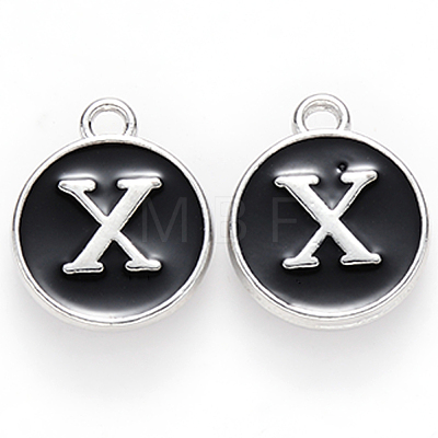 Platinum Plated Alloy Charms X-ENAM-S118-02X-P-1