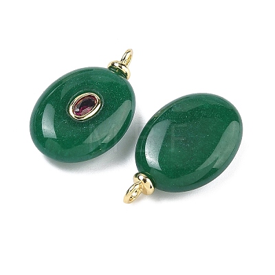 Dyed Natural White Jade Pendants KK-C251-01B-02-1