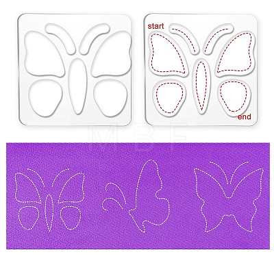 Acrylic Earring Handwork Template TOOL-WH0152-025-1