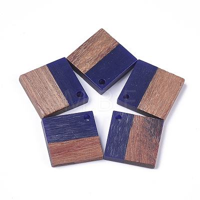 Resin & Walnut Wood Pendants RESI-S358-53D-1