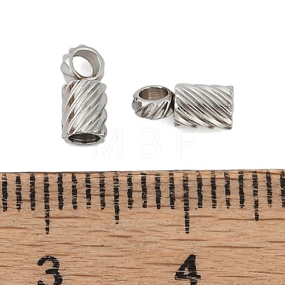 Tarnish Resistant 304 Stainless Steel Cord Ends STAS-Z084-07P-01-1