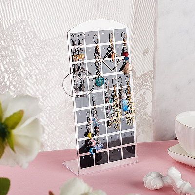 Acrylic Earring Display Frame EDIS-WH0006-08C-1