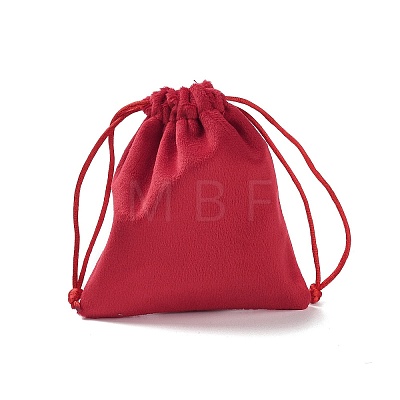 Velvet Jewelry Drawstring Storage Pouches ABAG-P013-02B-1