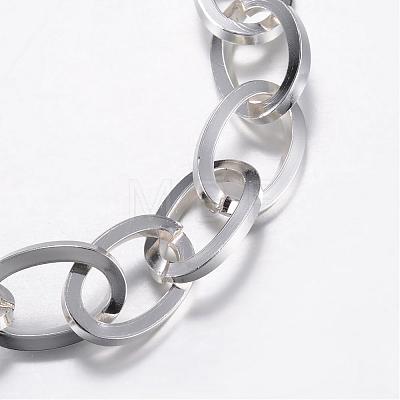 304 Stainless Steel Cable Chain Bracelets BJEW-P064-08S-1