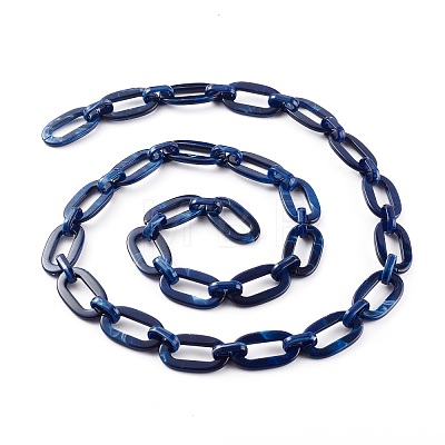 Handmade Acrylic Cable Chains AJEW-JB00956-1