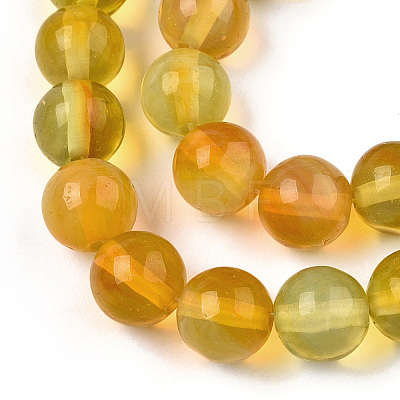 Glass Round Beads Strands GLAA-M044-01J-1