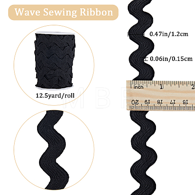 Gorgecraft Polyester Wavy Fringe Trim OCOR-GF0003-44D-01-1