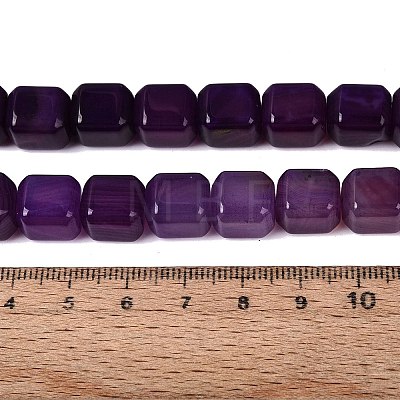 Natural Purple Agate Beads Strands G-Q608-10D-1
