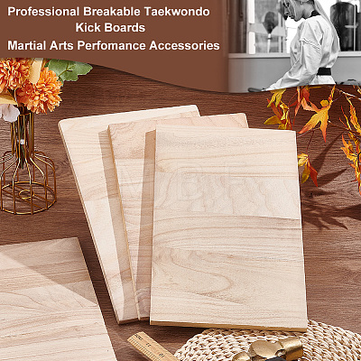 Rectangle Wood Breaking Boards WOOD-WH0131-02C-1