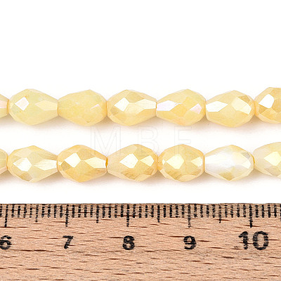 Anti-Tarnish Electroplate Glass Beads Strands GLAA-T025-13A-09-1