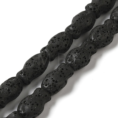 Natural Lava Rock Beads Strands G-U007-01L-1