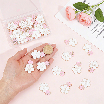 50Pcs Alloy Enamel Pendants ENAM-GA0001-23-1