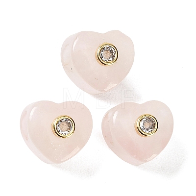 Natural Rose Quartz European Beads GG-CBA1AE1-03G-05-1