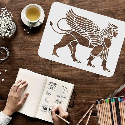 Large Plastic Reusable Drawing Painting Stencils Templates DIY-WH0202-399-1