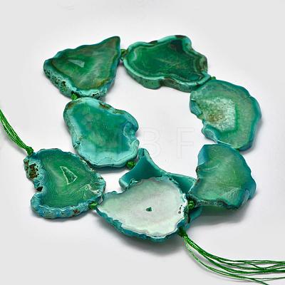 Natural Agate Beads Strands G-P319-19B-1