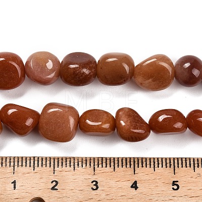 Natural Red Aventurine Beads Strands G-P568-C12-01-1