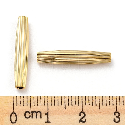Rack Plating Eco-friendly Brass Beads KK-M257-08A-G-1