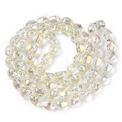 Electroplate Glass Beads Strands EGLA-T021-09D-1