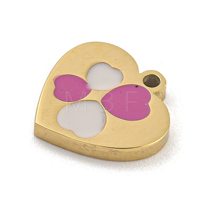 316 Surgical Stainless Steel Enamel Charms STAS-M073-32A-02G-1