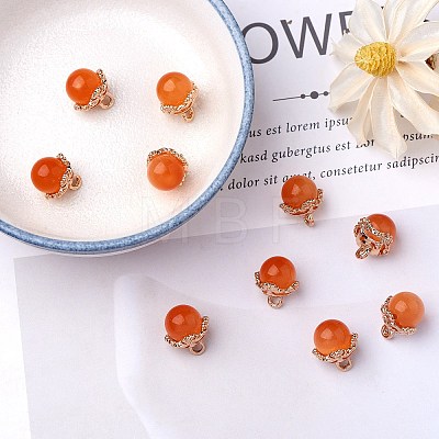 10Pcs Gemstone Charm Pendant Crystal Quartz Healing Natural Stone Pendants Buckle for Jewelry Necklace Earring Making Cra JX599C-1