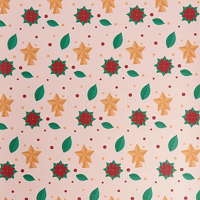 Christmas Theme Printed PVC Leather Fabric Sheets DIY-WH0158-61C-04-1