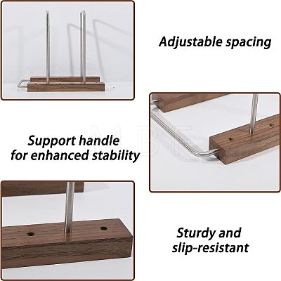 Wood & Iron Vinyl Record Storage Rack ODIS-WH0025-346-1